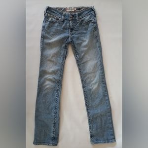 Ariat Real Jeans Sz 28L Bootcut Mid Rise Light Wash